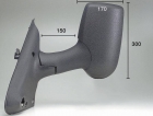 RETROVISOR IZQUIERDO MANUAL BRAZO LARGO FORD TRANSIT 2000-2006