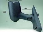 RETROVISOR DERECHO MANUAL BRAZO LARGO FORD TRANSIT 2000-2006